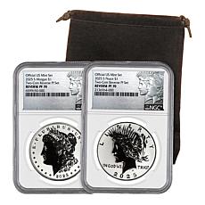 2025 RP70 NGC Morgan and Peace Silver Dollar Set