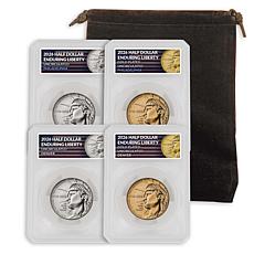 2026 Gold Enduring Liberty P & D 4-Coin Half Dollar Set