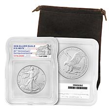 2026 MS70 ICG 40th Anniversary "Semiquincentennial" LE Silver Eagle