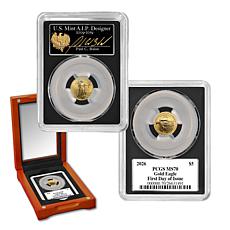 2026 MS70 PCGS FDOI $5 1/10 oz. Gold Eagle Signed by Paul C. Balan