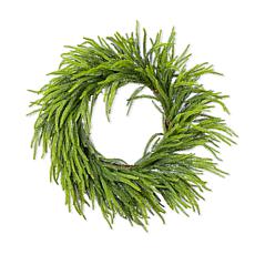 28" D Christmas Greenery PE Dripping Wreath