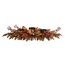 36” Maple Leaves and Berries Fall Harvest Candelabrum