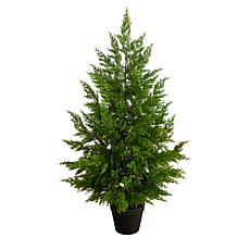 38-in Real Touch Cypress Christmas Tree by Nearly Natural