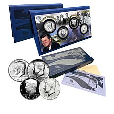 50th Anniversary John F. Kennedy (JFK) Silver Half Dollar 4-Coin Set
