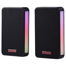 Aiwa Aura Light-Up Wall Speaker 2-pack  