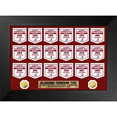 Alabama Crimson Tide Gold Coin Deluxe Banner Collection