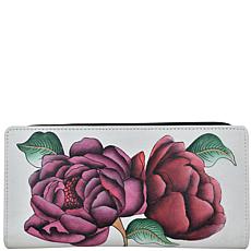 Anna by Anuschka Hand Painted Leather Two Fold Clutch