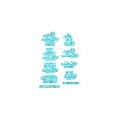 Anna Griffin Small Christmas Sentiments Hot Foil Plates