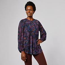 Antthony Printed Mesh Blouse