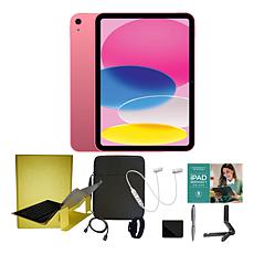 Apple 11 iPad 11th Gen 512GB w/Keyboard, Case & Starter Bundle - Pink