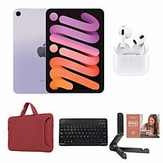 Apple iPad Mini 6, 64GB, Wi-Fi with Apple AirPods 3rd Gen Bundle