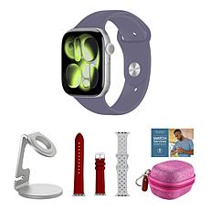 Apple Watch Series 11 Silver 46mm with 2 Bands & Accessories M/L