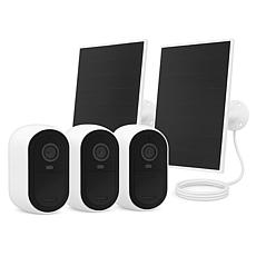 Arlo Essential XL Outdoor Security Camera 3-pack w/Solar Panel 2-pack
