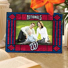 Art Glass Horizontal Photo Frame - Washington Nationals