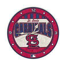 Art Glass Wall Clock - St. Louis Cardinals