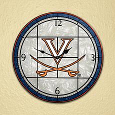 Art Glass Wall Clock - University of Virginia