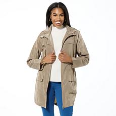 "As Is" Antthony Hooded Water-Repellent Rain Jacket
