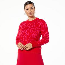 "As Is" Antthony Jacquard Knit Themed Pullover Sweater