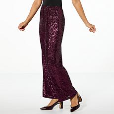 "As Is" Antthony Sequin Pull-On Straight Leg Pant
