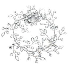 "As Is" august & leo 12" Snowflake LED Jeweled Wreath