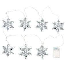 "As Is" august & leo 6' Jeweled Snowflake String Lights