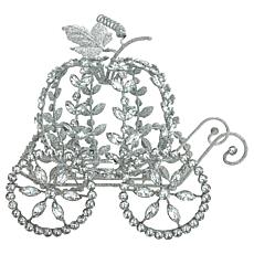 "As Is" august & leo 8" Jeweled Glitter Pumpkin Carriage