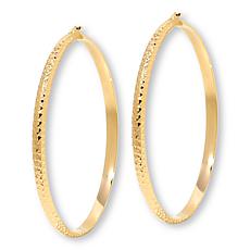 "As Is" Bellezza Bronze 3" Hoop Earrings