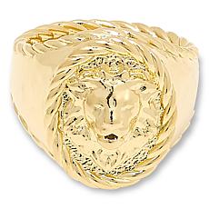"As Is" Bellezza Bronze Hammered Lion Ring