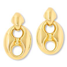 "As Is" Bellezza Bronze Mariner-Link Drop Earrings