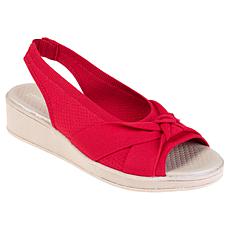 "As Is" BZees Bell Machine Washable Slingback Wedge Sandal