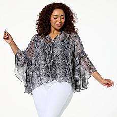 "As Is" C Wonder by Christian Siriano Chiffon Drama Top