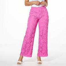 "As Is" C Wonder by Christian Siriano Lace Wide-Leg Pant