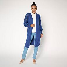 "As Is" C Wonder Luxe Yarn Mixed Media Cardigan