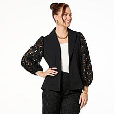 "As Is" C Wonder Mixed Media Blazer