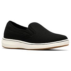 "As Is" Clarks Cloudsteppers BreezeSky Zoe Casual Canvas Slip-On Shoe