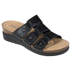 "As Is" Clarks Collection Calenne Lily Heritage Casual Leather Wedg...