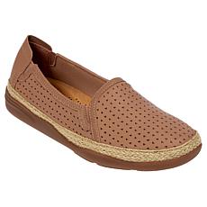 "As Is" Clarks Collection Eliana Ruby Leather Skimmer