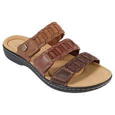 "As Is" Clarks Collection Laurieann Hope Heritage Casual Flat Sandals