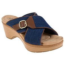 "As Is" Clarks Collection Seannah Nora Modern Casual Wedges
