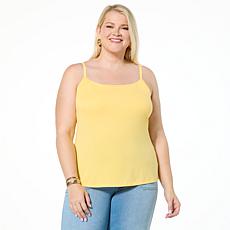 "As Is" Colleen Lopez Knit Camisole with Built-In Shelf Bra