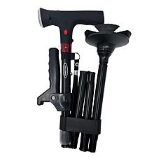 "As Is" ComfyWalk Folding Cane with Light, Alarm & OPTRON