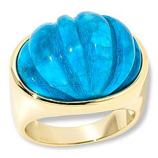 "As Is" Connie Craig Carroll Jewelry Julia Carved Gemstone Ring