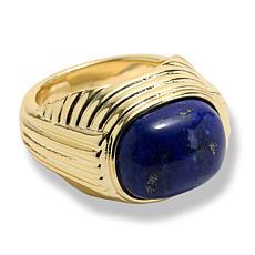 "As Is" Connie Craig Carroll Jewelry Larken Gemstone Ribbed High Do...