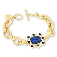 "As Is" Connie Craig Carroll Jewelry Parker Lapis Station Bracelet