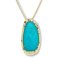 "As Is" Connie Craig Carroll Maren Gemstone Doublet Drop Necklace