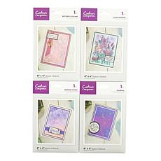 "As Is" Crafter's Companion Embossing Folder Set of 4