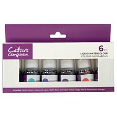 "As Is" Crafter's Companion Liquid Watercolors - Set of 6