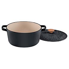 "As Is" Cuisinart 5qt Cast Iron Casserole Dish with Cover