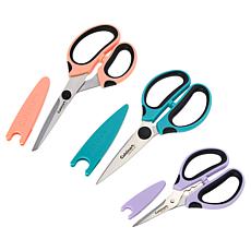 "As Is" Cuisinart 6-piece Multicolor Shear Set with Blade Guards