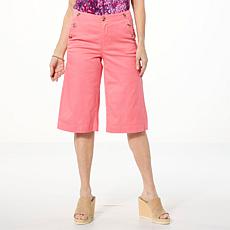 "As Is" DG2 by Diane Gilman Dream Drape Cropped Sailor Culotte Jean